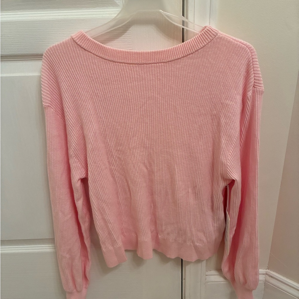Lululemon Athletica Light Pink Ribbed Sweater